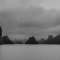 Cloudy day at Ha Long Bay