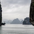 Entering Ha Long Bay