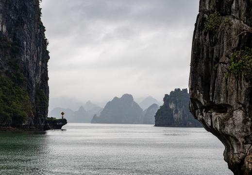 Entering Ha Long Bay