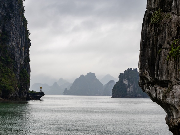 Entering Ha Long Bay